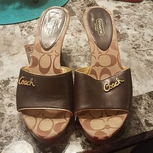 Coach heels/sandals